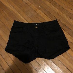 H&M Black Shorts